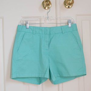 Never Worn Turquoise J Crew Chino Shorts